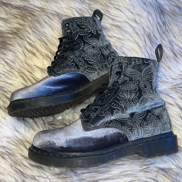 SOLD- Velour Paisley Brocade 1460 Dr. Martens (8) - Picture 3 of 4
